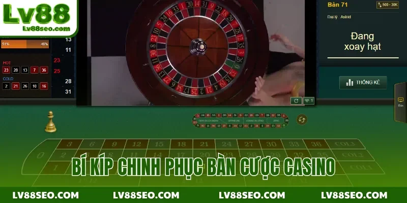 Bí kíp chinh phục bàn cược casino