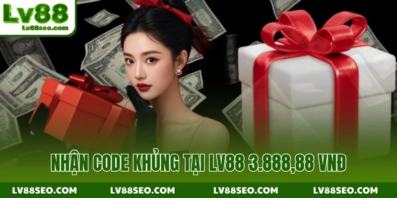 Nhận code khủng tại LV88 3.888,88 VNĐ